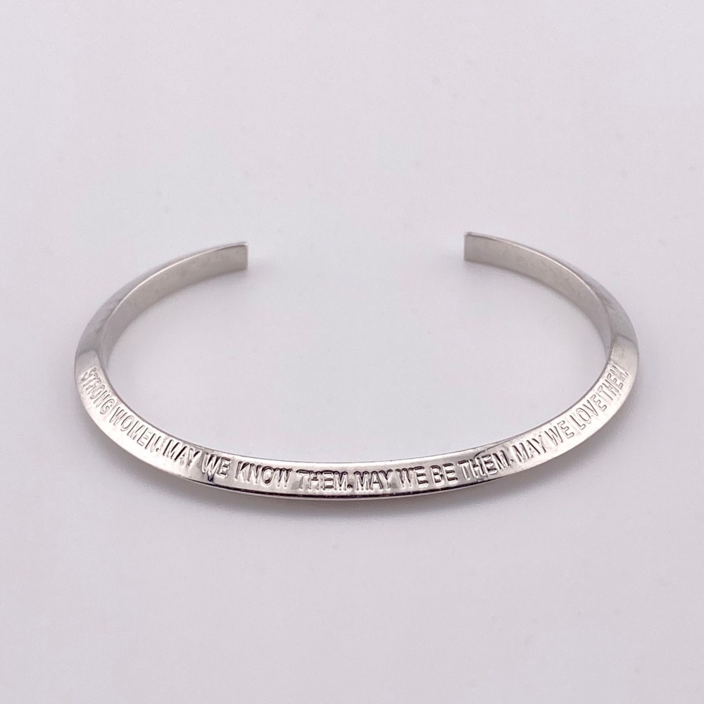 5/$20 Stella Valle Strong Women May We Know Them Silver Bracelet - Picture 3 of 12